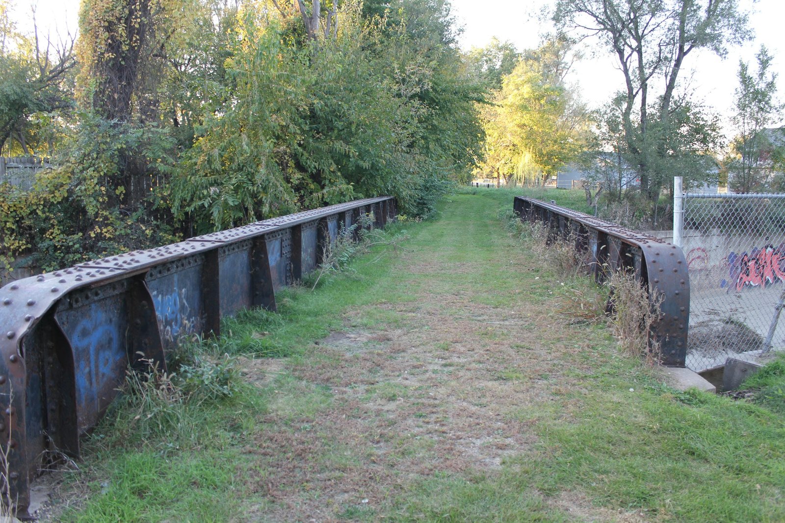 Looking west